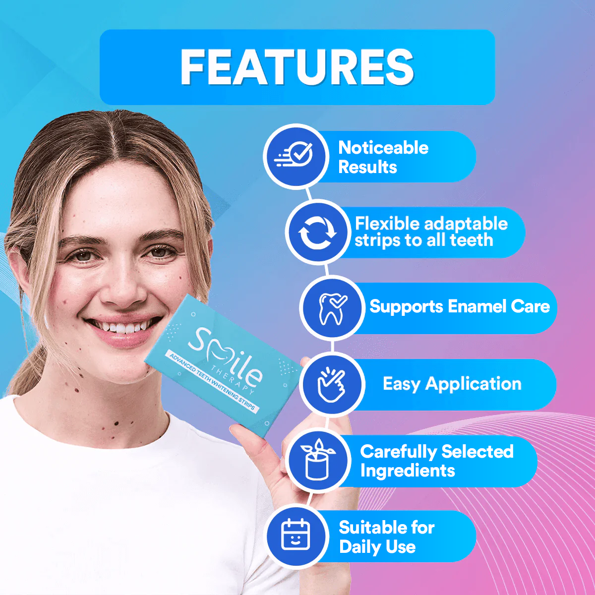 Advanced Teeth Whitening & Cleaning Strips (14 Treatments) DP2D