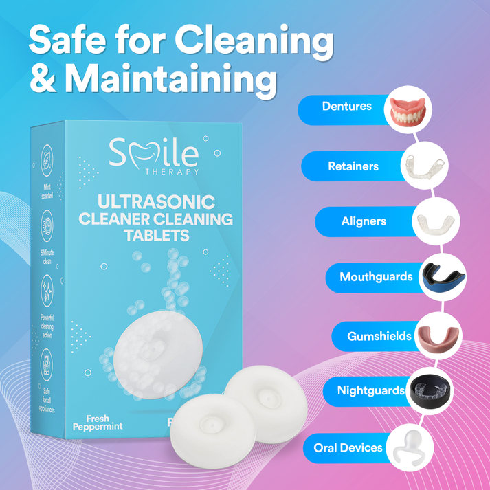 Ultrasonic Denture Cleaning Tablets (Pack of 60)