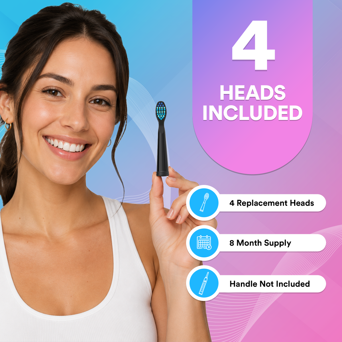 Sonic 5-in-1 Electric Toothbrush Replacement Heads