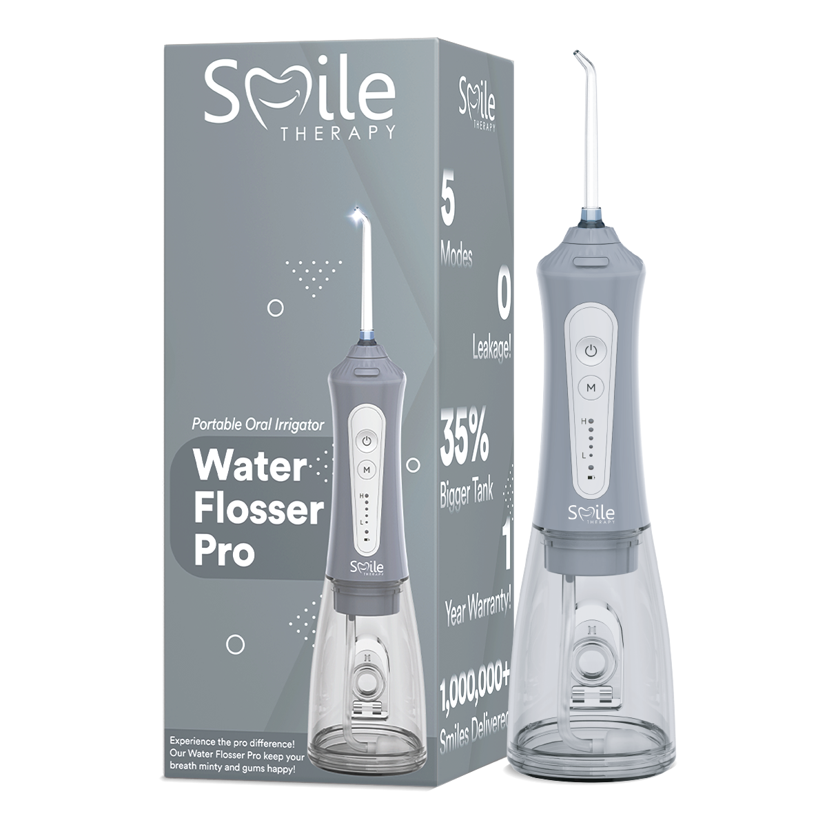 Efficient Water Flosser: Portable Oral Irrigator, Long Battery Life, 3 Pressure Settings, Ideal for Braces & Gum Care DP7