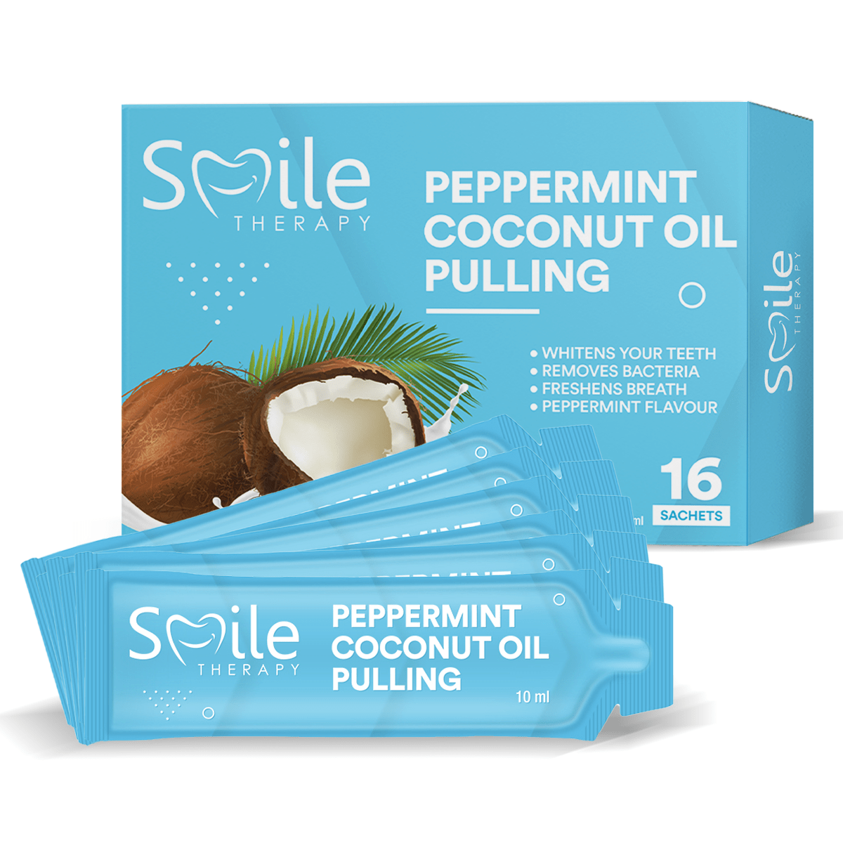 Coconut Oil Pulling Mouthwash Sachets