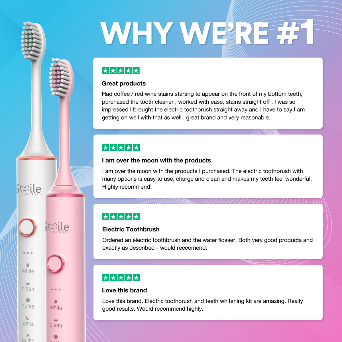 6 in 1 Sonic Electric Toothbrush