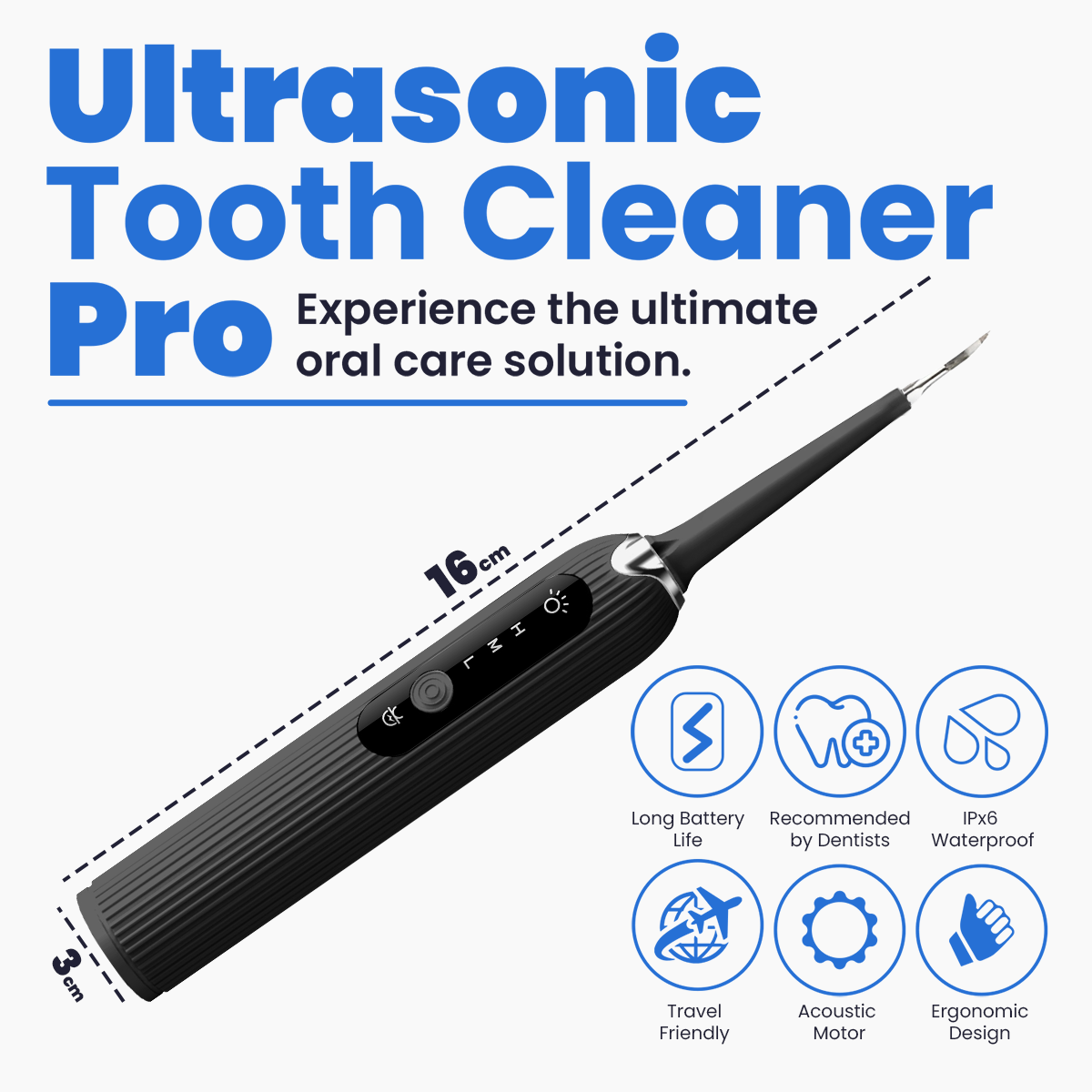 Ultrasonic Tooth Cleaner Pro DP9