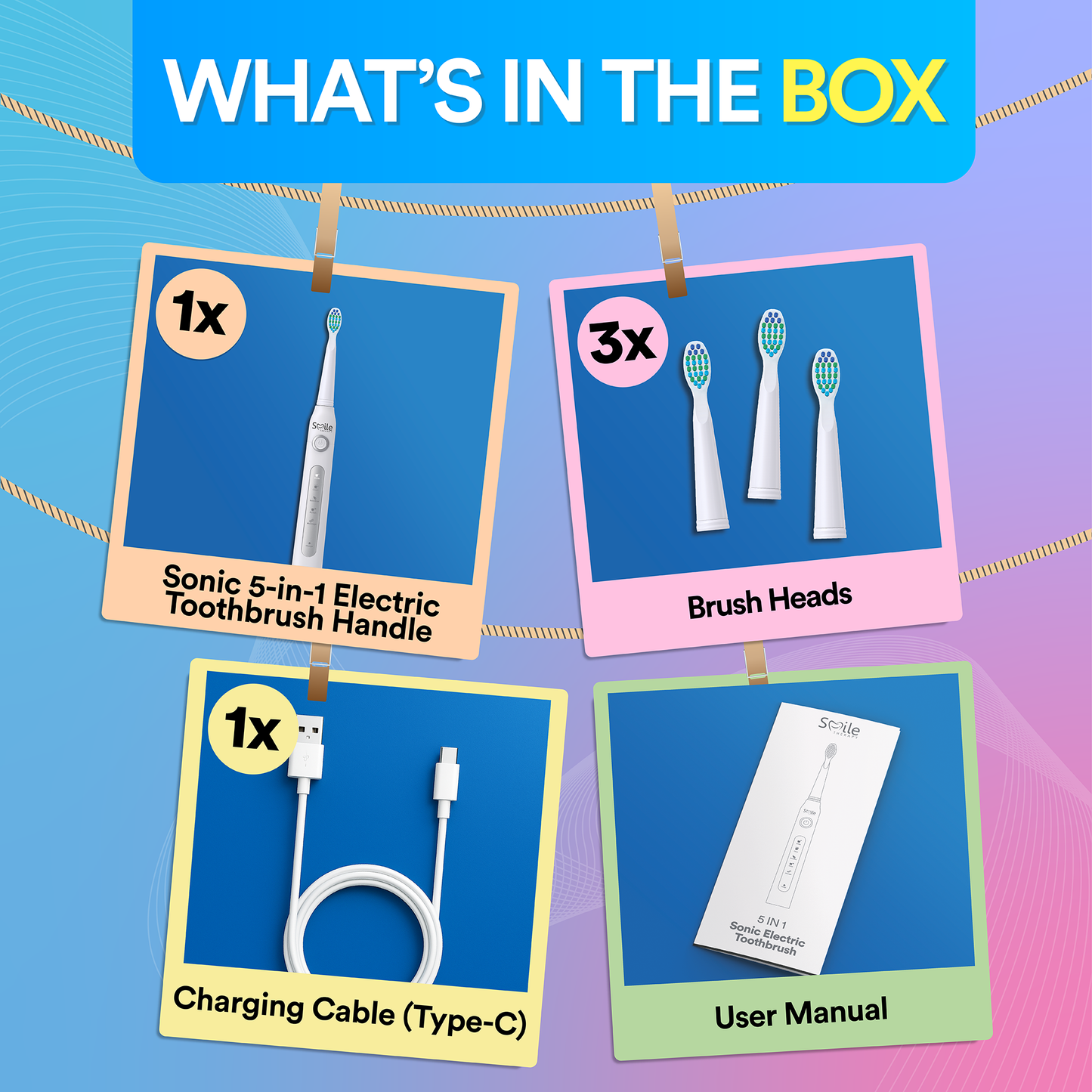 Sonic 5-in-1 Electric Toothbrush