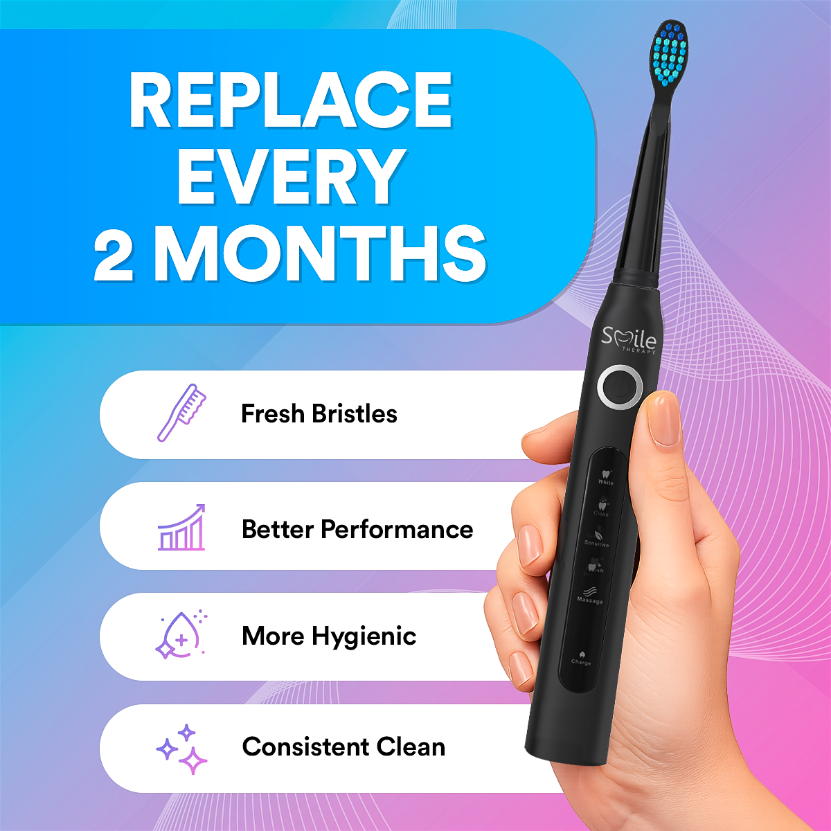 Sonic 5-in-1 Electric Toothbrush Replacement Heads