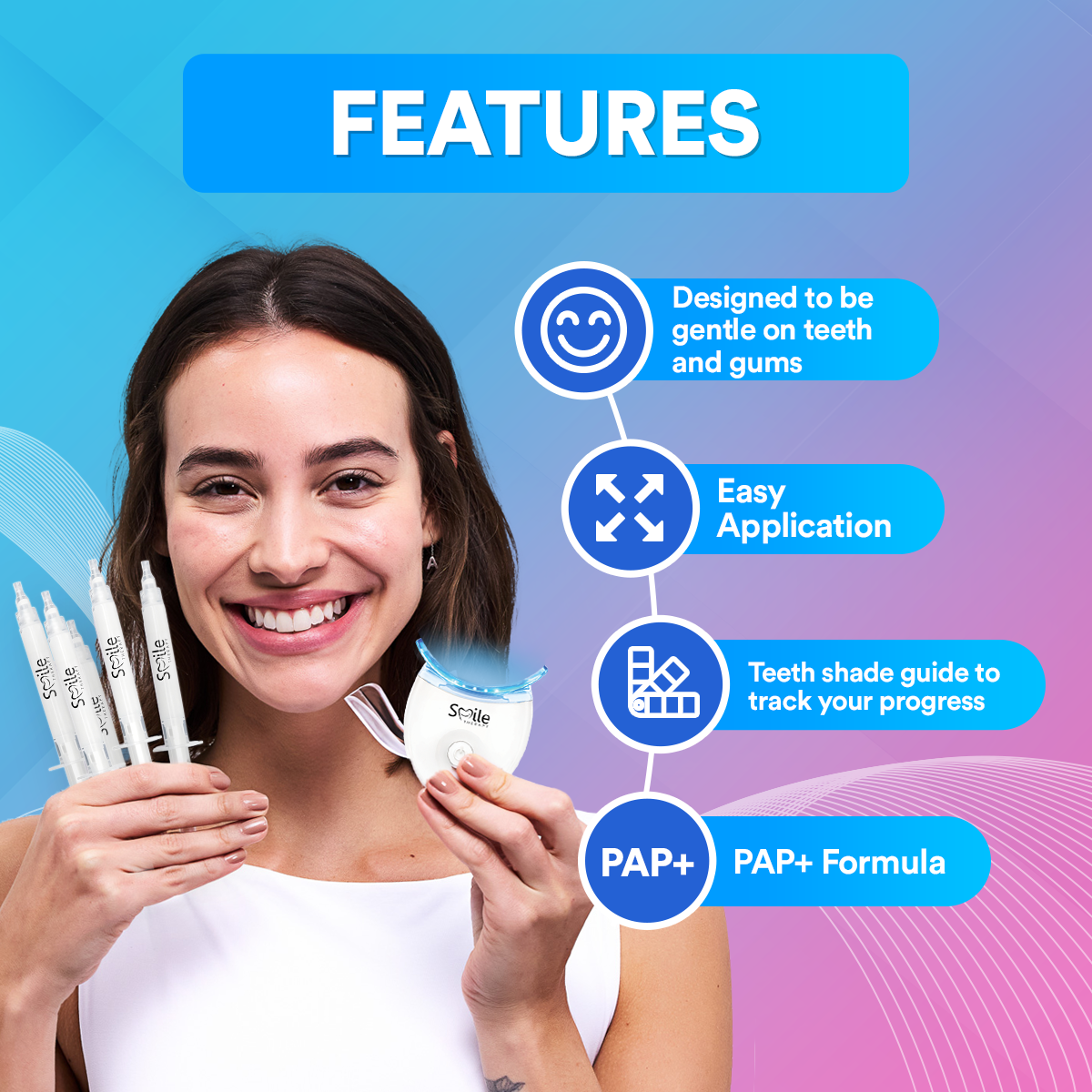 Advanced PAP+ At Home Teeth Whitening Kit DP4