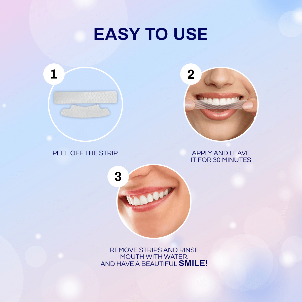 Teeth Whitening & Cleaning Strips For Sensitive Teeth